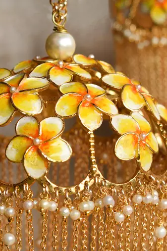 Flower cap hand painted cap kaleere