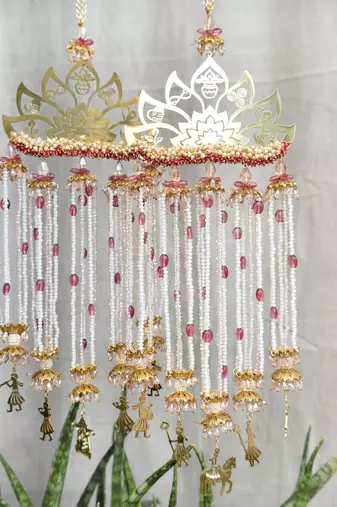 7 vachan symbols with lotus flat kaleere - set of 2 pieces