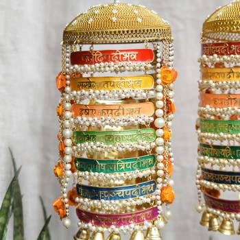 7 vachan meenakari kaleere - set of 2 pieces 3