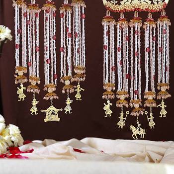 7 vachan symbols with lotus flat kaleere - set of 2 pieces 5