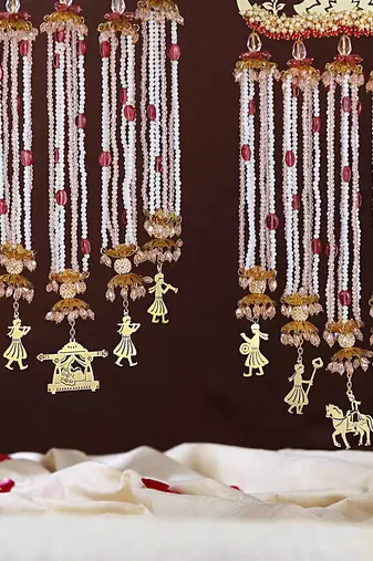 7 vachan symbols with lotus flat kaleere - set of 2 pieces