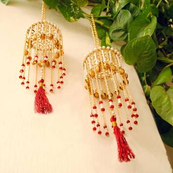 Ghunghroo and tassel mini kaleera red 2