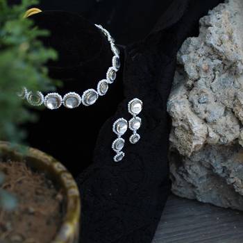 Round bound full set with necklace and earrings 4
