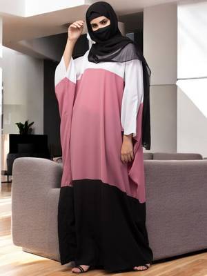 multi color abaya kaftan. 4