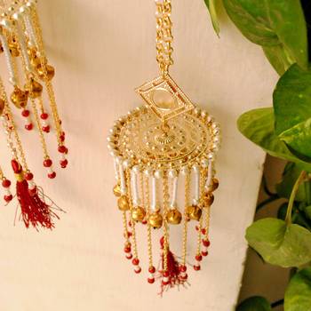 Ghunghroo and tassel mini kaleera red 4