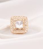 Zika square polki ring