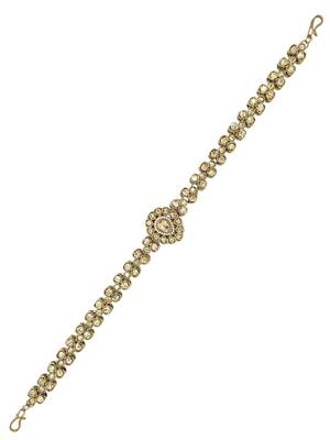 Gold plated stone studded matha patti 2