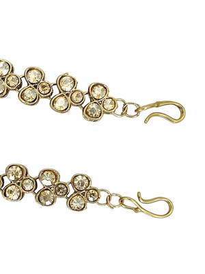Gold plated stone studded matha patti 4