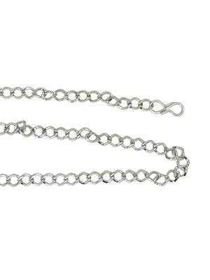 Silver plated stone studded waist chain kamarbandh 4