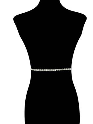 Silver plated stone studded waist chain kamarbandh 5