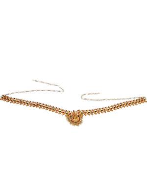 Gold plated temple, peacock design waist chain kamarbandh 2