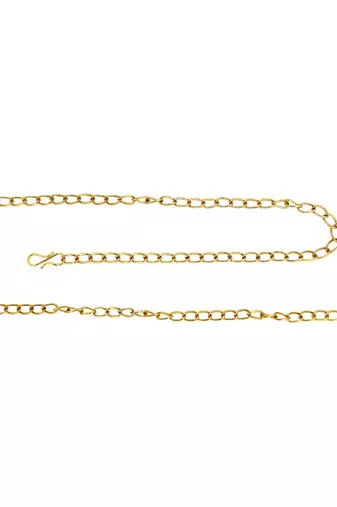 Gold plated temple, peacock design waist chain kamarbandh