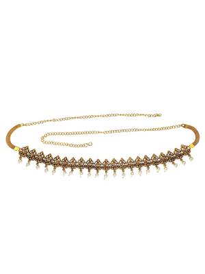 Gold plated temple design waist chain kamarbandh 2