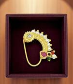 Gold plated himali nose pin ring