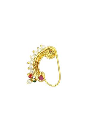 Gold plated himali nose pin ring 3