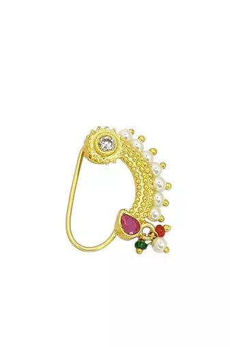 Gold plated himali nose pin ring