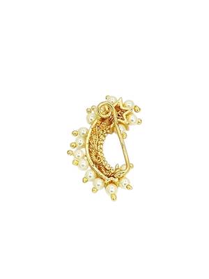 Gold plated peshwai nose pin ring 2