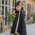 Black Solid Organza Lehenga with Choli and Dupatta