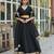 Black Solid Organza Lehenga with Choli and Dupatta