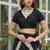 Black Solid Organza Lehenga with Choli and Dupatta