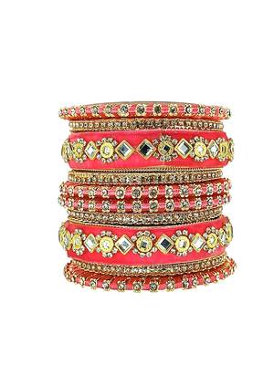 9blings set of 10 velvet silk thread chuda set 2
