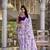 Lavender Marbal Foral Printed Saree