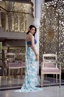 firozy Marbal Foral Printed Saree 3
