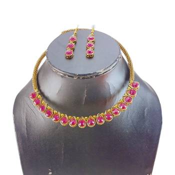 Free size brass rani stone stud hasli 3