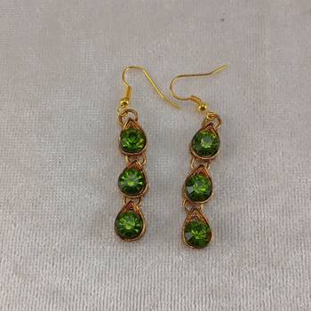 Free size brass mehndi stone stud hasli 4