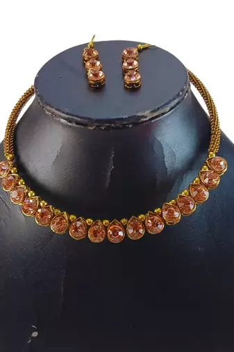 Free size brass pich stone stud hasli