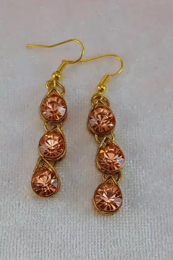 Free size brass pich stone stud hasli