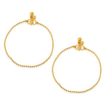 Pure copper ball bead anklets for women 1