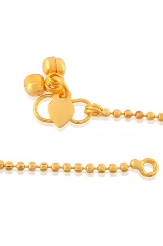 Pure copper ball bead anklets for women