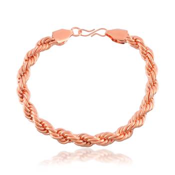 Pure copper rope design bracelet for men women 1