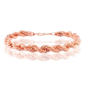 Pure copper rope design bracelet for men women 2