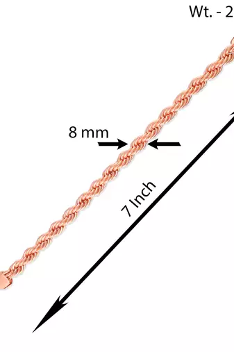 Pure copper rope design bracelet for men women