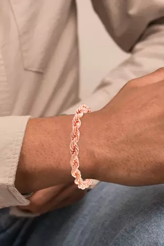 Pure copper rope design bracelet for men women