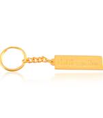 Brass gold christian spiritual keychain