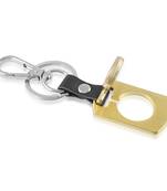Brass gold stylish suv keychain