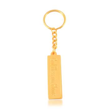 Brass gold christian spiritual keychain 4