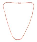 Pure copper 3mm thick rope chain for men women 22 inches