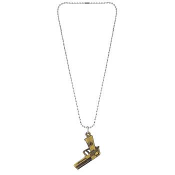Bronze metal miniature gun shape pendant for men boys 2