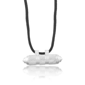 Brass silver plated tabiz taveej amulet lucky charm evil protection pendant unisex, all ages 1
