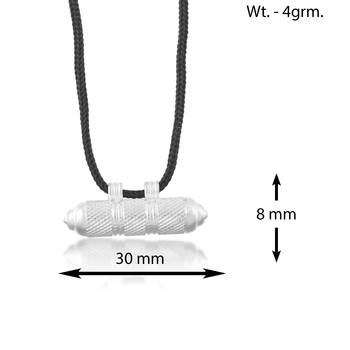 Brass silver plated tabiz taveej amulet lucky charm evil protection pendant unisex, all ages 4