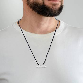 Brass silver plated tabiz taveej amulet lucky charm evil protection pendant unisex, all ages 5