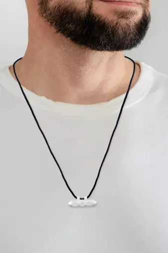 Brass silver plated tabiz taveej amulet lucky charm evil protection pendant unisex, all ages