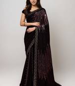 Onion bollywood style georgette saree