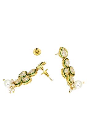 Gold plated pear shape reverse ad necklace set 5