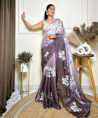 Purple jimmy choo sequins embroidered saree 4