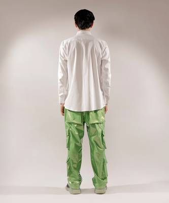 Pomegranate quilted multi-colored cotton shirt 4
